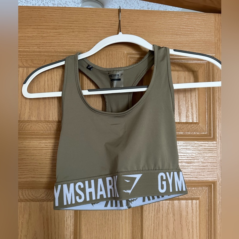 Gymshark green sports bra